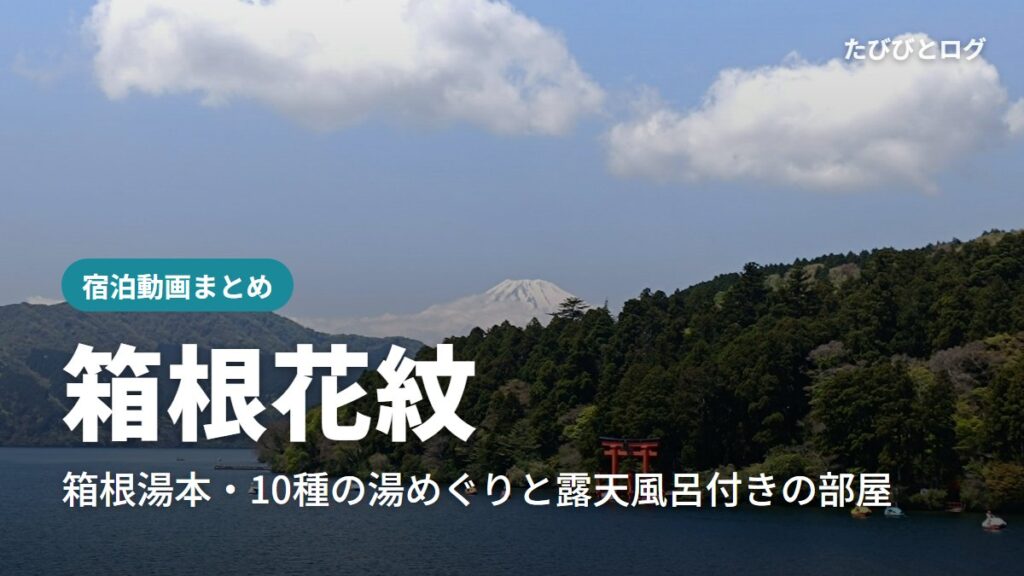 芦ノ湖と箱根神社の平和の鳥居、奥に富士山