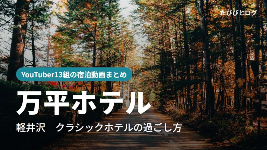 軽井沢の紅葉の林道